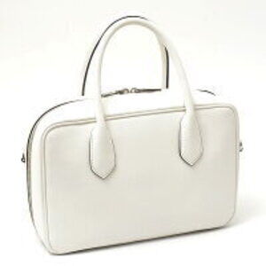 Prada Mirage Leather Handbag White